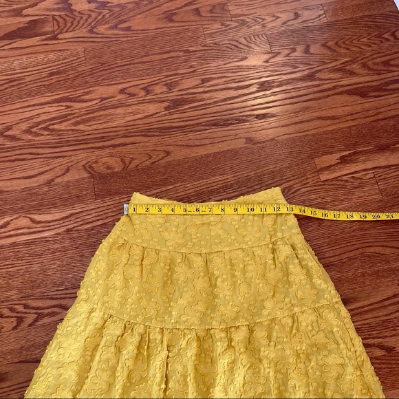 Anthropologie | embroidered midi skirt size 0 nwot - Picture 9 of 12